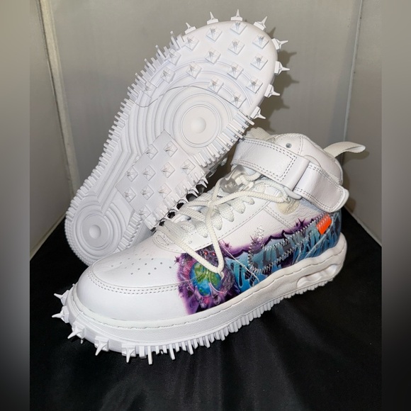Off-White Other - Nike OFF-WHITE x Air Force 1 Mid SP Leather 'Graffiti' DR0500-100 Men’s size 5